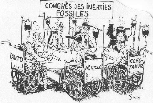 congres des... inerties fossiles (voiture, petrole, nucleaire) !
